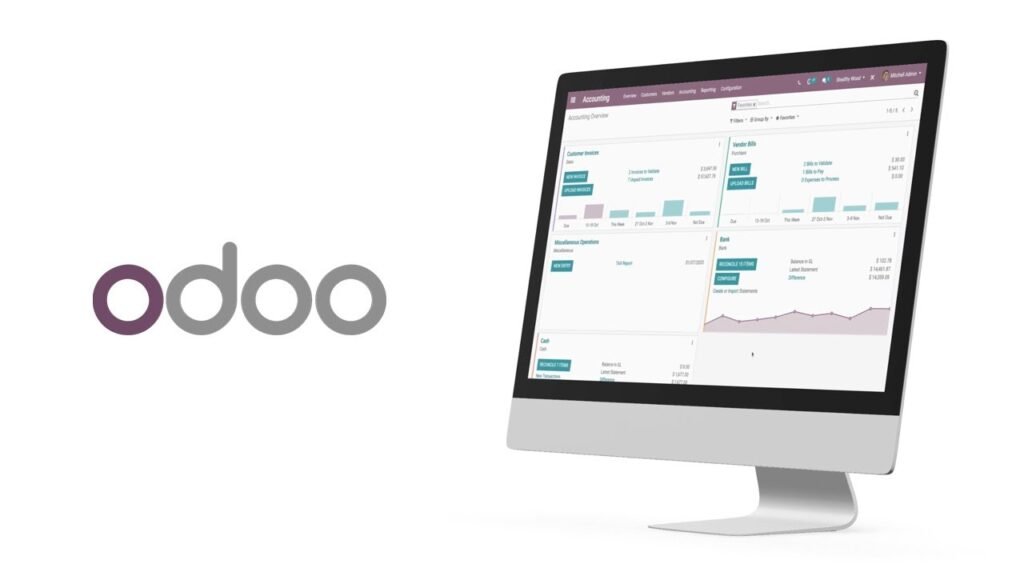 Odoo CRM software being utilized for business management in Dubai.